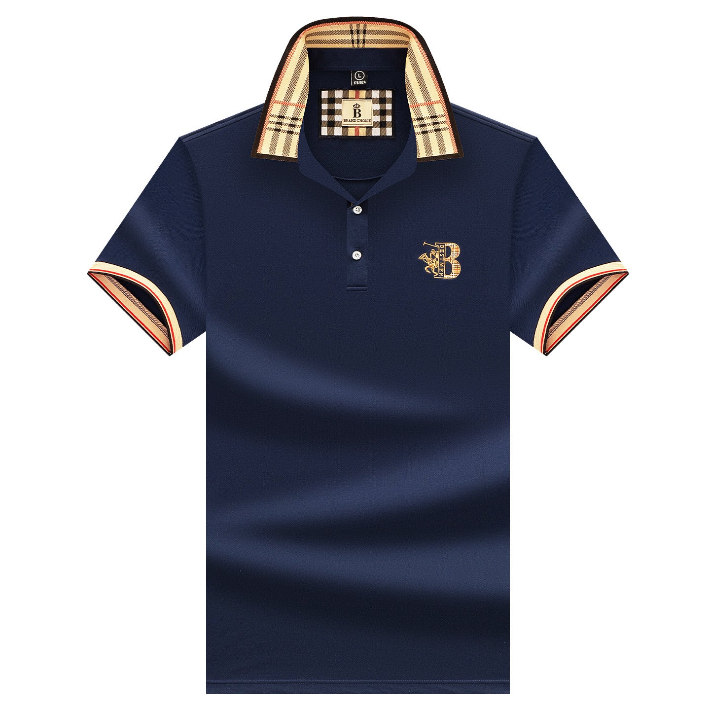 Alihu Men'S Summer New Style Paul Brand Loose Embroidered Short-Sleeved T-Shirt Men'S T Business Lapel Men'S Polo Shirt