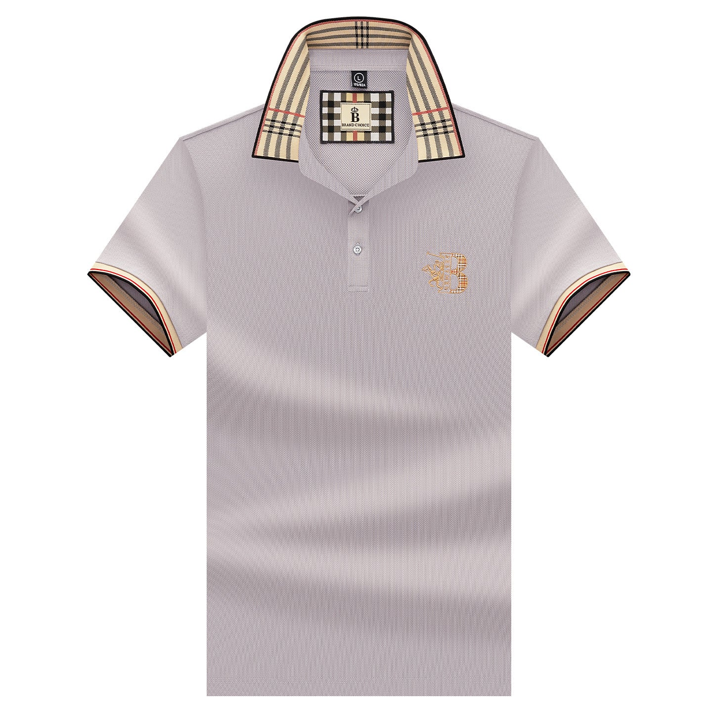 Alihu Men'S Summer New Style Paul Brand Loose Embroidered Short-Sleeved T-Shirt Men'S T Business Lapel Men'S Polo Shirt