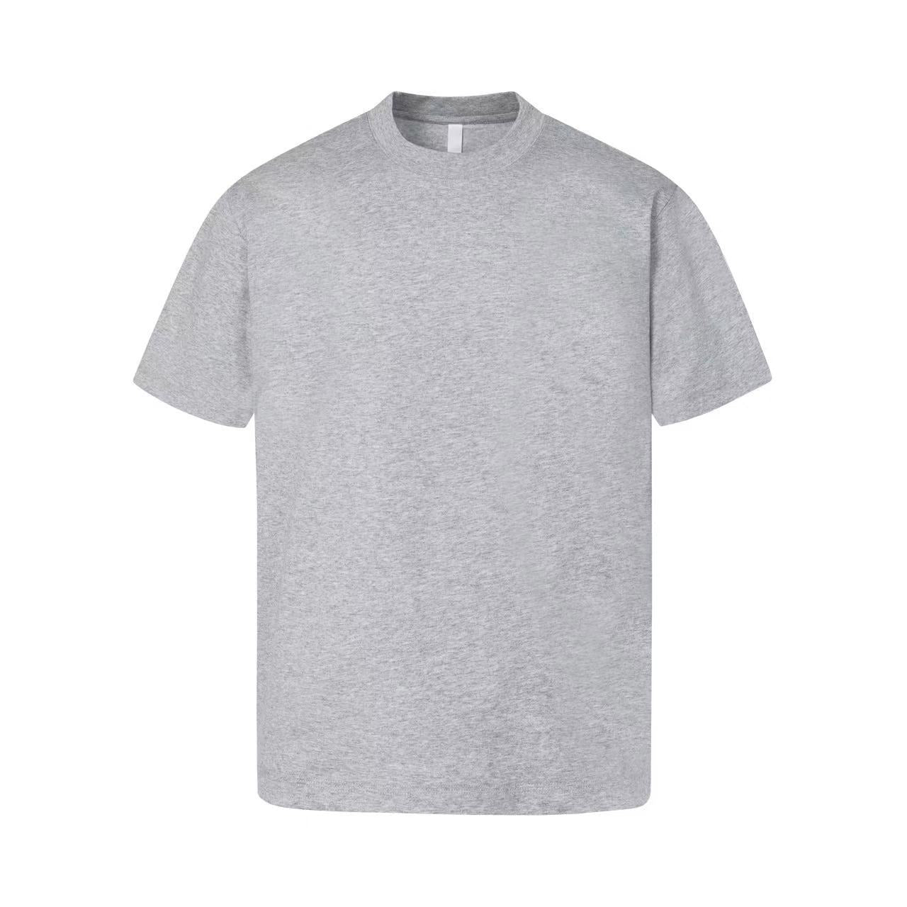 260G Solona Dropped Shoulder Short-Sleeved T-Shirt Men'S Summer American Loose Cool Quick-Drying Small Collar Half-Sleeved Bottoming Shirt