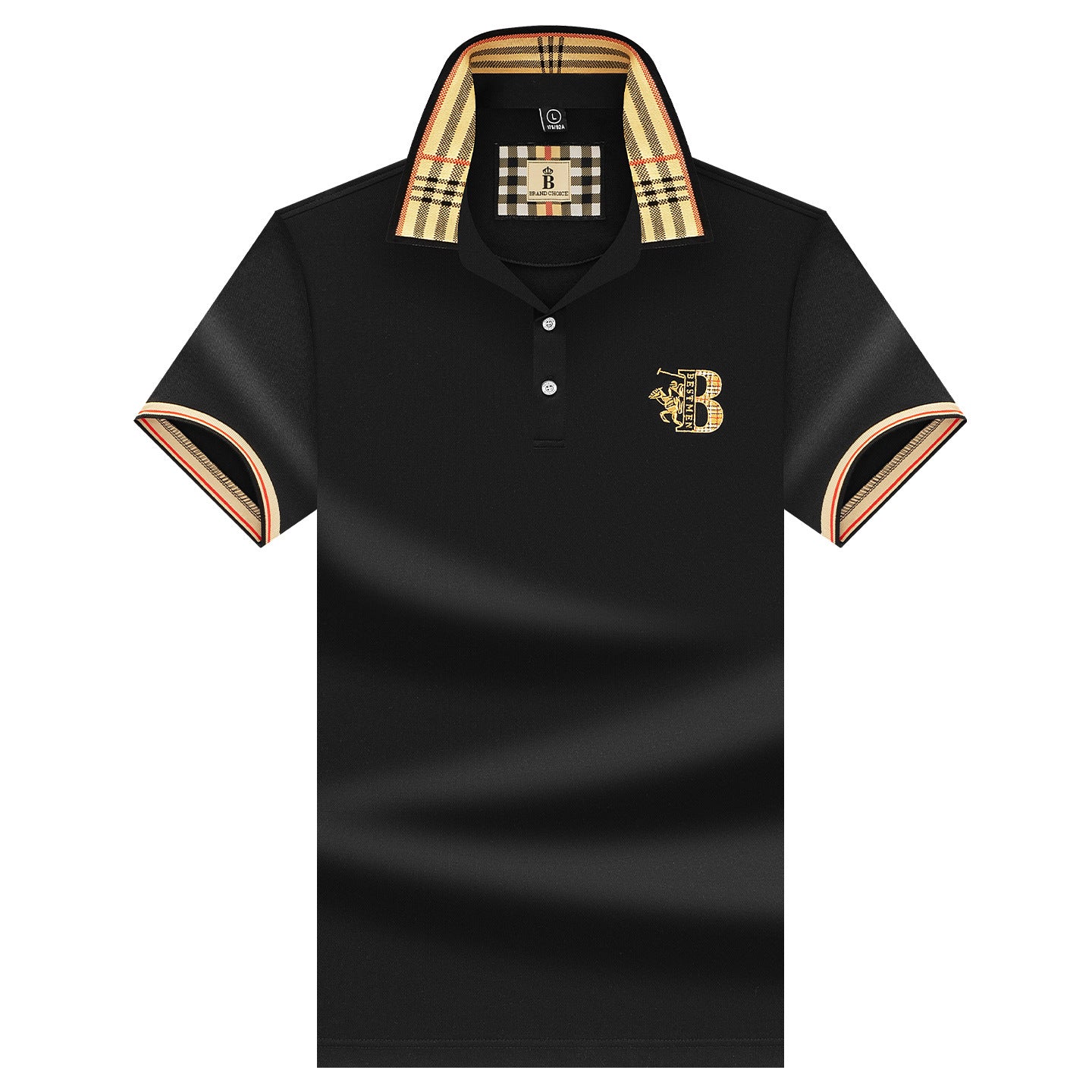 Alihu Men'S Summer New Style Paul Brand Loose Embroidered Short-Sleeved T-Shirt Men'S T Business Lapel Men'S Polo Shirt