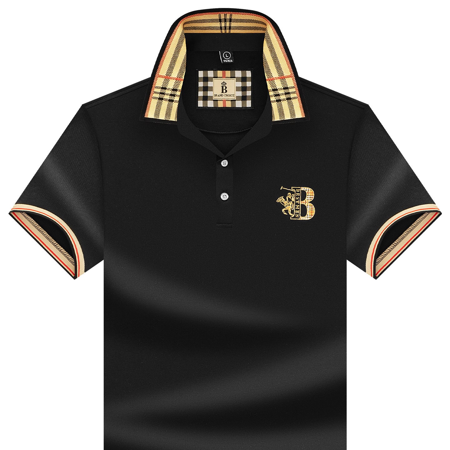 Alihu Men'S Summer New Style Paul Brand Loose Embroidered Short-Sleeved T-Shirt Men'S T Business Lapel Men'S Polo Shirt